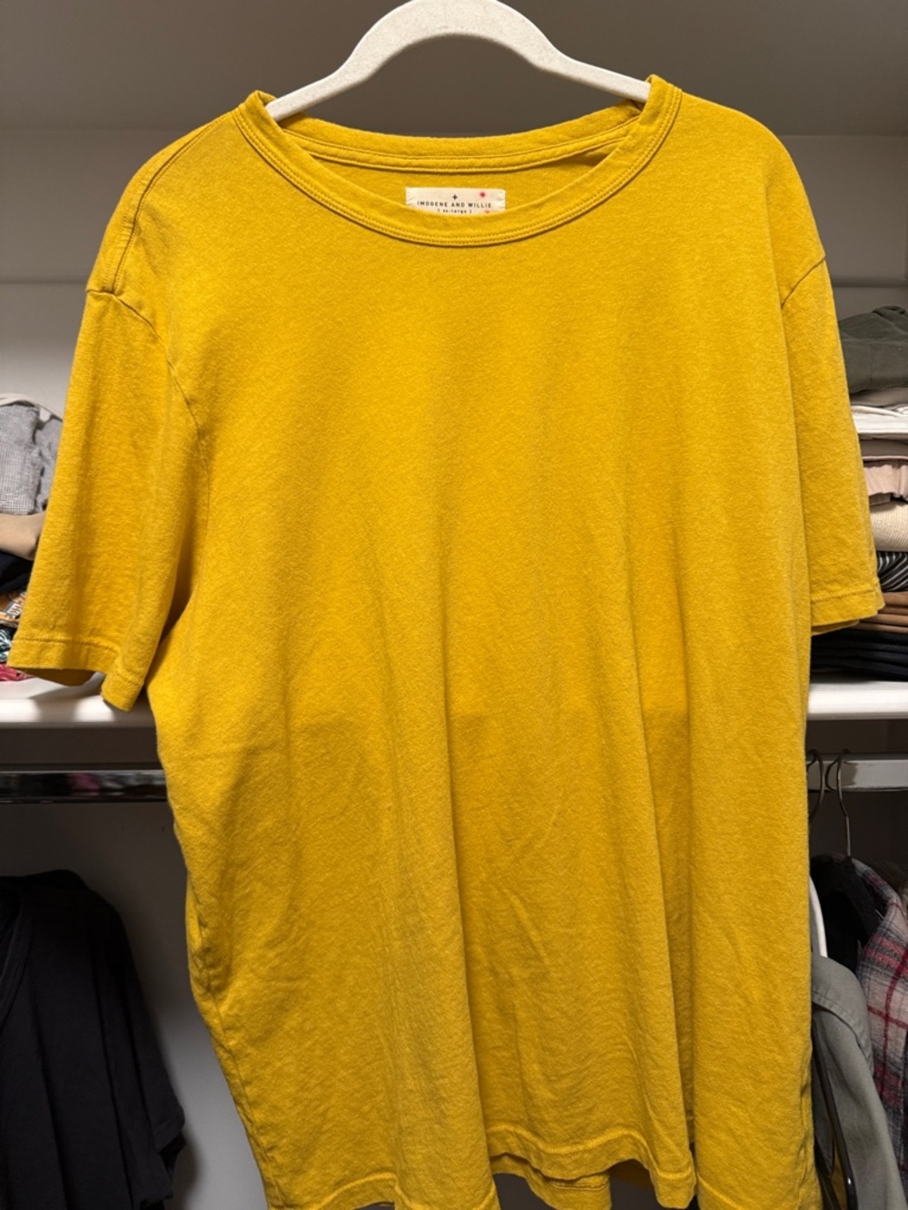 Men's Mustard Yellow Crewneck T-Shirt
